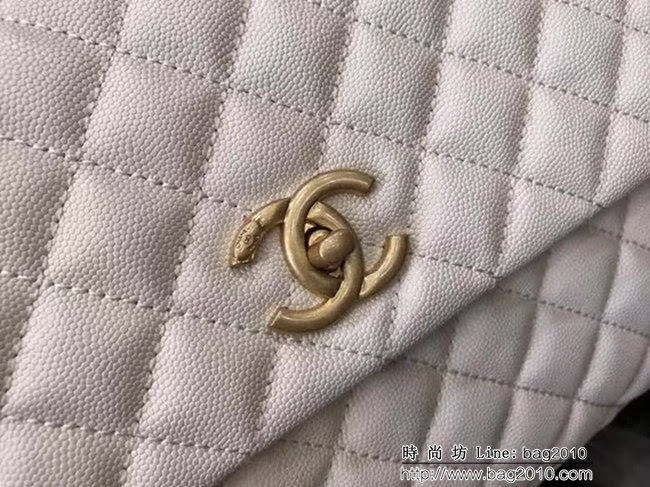 香奈兒CHANEL大號Chanel Coco handle全新頂級翻蓋單肩鏈條手柄包DSC1215